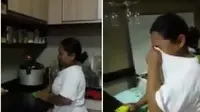 Sambil Bersih-Bersih, Ibu Ini Tersedu karena Ahok Dibui 2 Tahun
