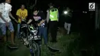 Puluhan pelaku balap liar, dikawasan Pagedangan, kabupaten Tangerang, Banten, minggu malam, kocar kacir saat dirazia polisi.