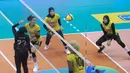 Sebelumnya, Jakarta Popsivo Polwan berhasil mengatasi perlawanan Jakarta Livin Mandiri. Melakoni duel di lokasi yang sama, Popsivo Polwan menang 3-2 (25-17, 25-23, 25-27, 21-25, dan 16-14 atas Livin Mandiri. (Dok. PLN Mobile Proliga 2025)
