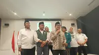 Ketua Umum PKB Muhaimin Iskandar alias Cak Imin di Hotel Mercure Jakarta, Rabu (1/5) (Alma Fikhasari/Merdeka.com)
&nbsp;