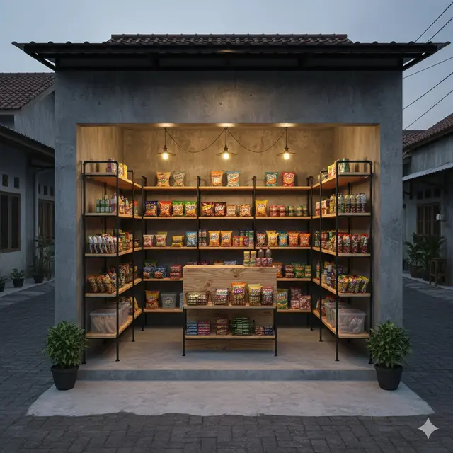 Contoh Warung Untung Besar di Lingkungan Perkotaan