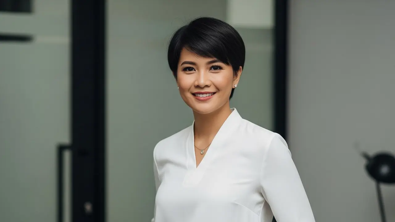 Model Rambut Wanita Dewasa agar Tampil Stylish di Kantor. Foto: Gemini