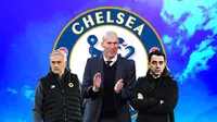 Chelsea - Jose Mourinho, Zinedine Zidane, Xavi (Bola.com/Adreanus Titus)