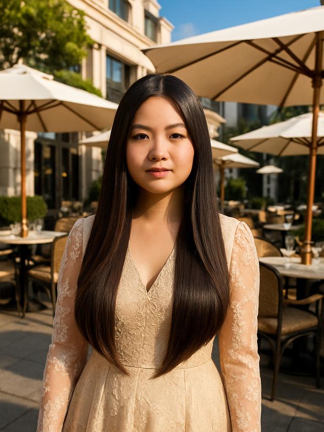 7 Model Rambut Panjang Lurus untuk Wajah Bulat dan Hidung Pesek