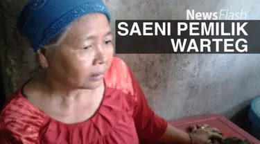 Saeni (53), pemilik warung makan (warteg) yang dirazia Satpol Pamong Praja (PP) Kota Serang, Banten lantaran kedapatan buka di siang hari