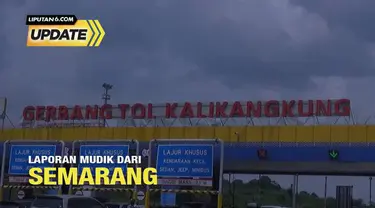 Kontributor Wahyu Felek melaporkan secara langsung situasi mudik di Kota Semarang.