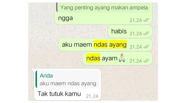 6 Tulisan Typo Ketik Kata 'Ayam' Ini Kocak, Bikin Mikir Dua Kali