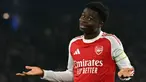 Arsenal berhasil memetik tiga poin di kandang Brighton, American Express Community Stadium pada laga lnjutan Liga Inggris 2025/2026, Rabu (04/03/2026) waktu setempat. (AFP/Glyn Kirk)