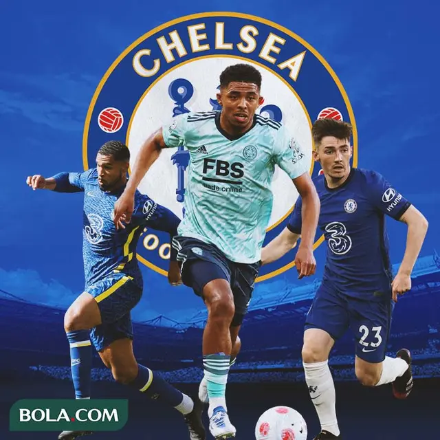 Chelsea - Wesley Fofana dikelilingi Ruben Loftus-Cheek dan Billy Gilmour