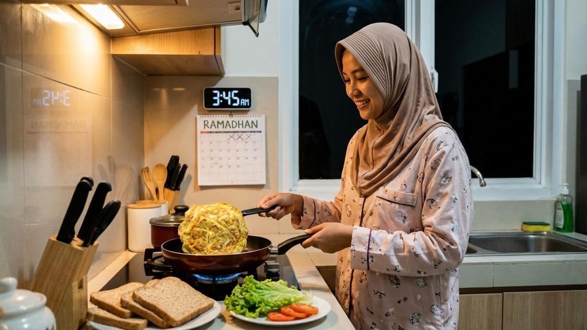 8 Ide Menu Sahur Simpel 3 Bahan Saja, Cepat, Lezat dan Penuh Energi untuk Puasa