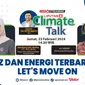 Ali Akbar, Ketua Badan Eksekutif Kanopi Hijau, telah memberikan pendapatnya tentang pentingnya  energi terbarukan di Indonesia dan pentingnya keterlibatan gen Z pada segment Liputan6 Climate Talk, Jumat, 23 Februari 2024. (Dok: Liputan6 Climate Talk)