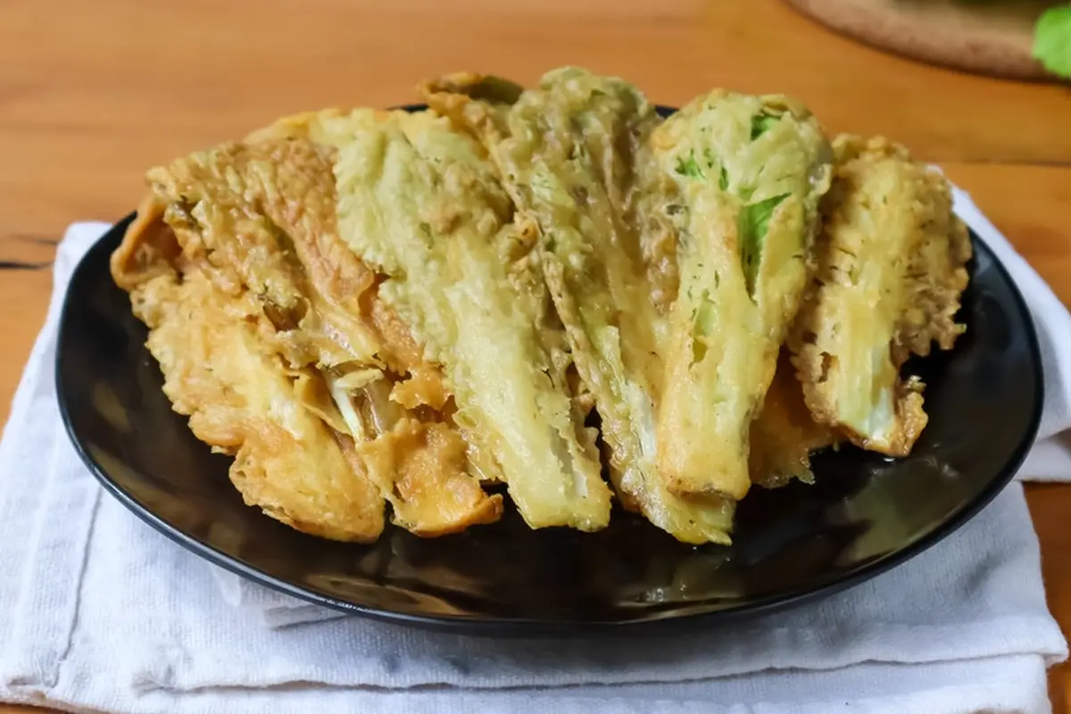 gorengan sayur sawi goreng
