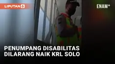 Penumpang Disabilitas Dilarang Naik KRL Solo