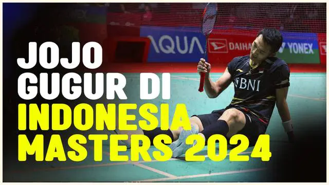 Berita video tunggal putra Indonesia, Jonatan Christie harus mengakui keunggulan Lu Guang Zu asal China. Ia harus gugur di babak pertama Indonesia Masters 2024.