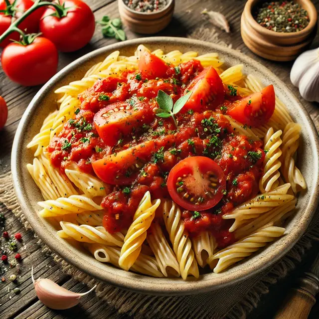4. Pasta Gluten-Free dengan Saus Tomat Homemade