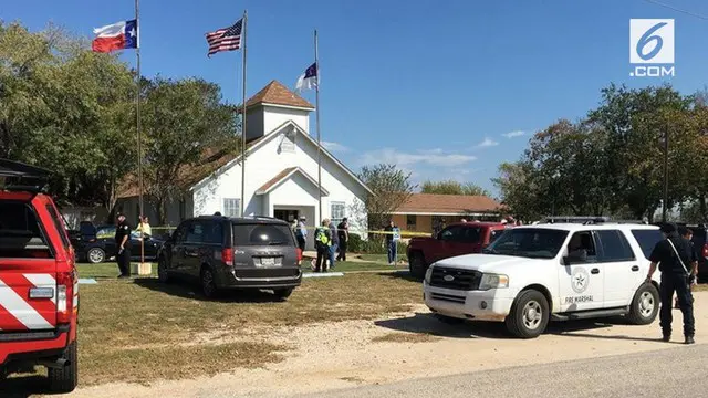 Sebuah Gereja menjadi lokasi penembakan massal di Texas. Hingga kini, 27 orang dilaporkan meninggal.