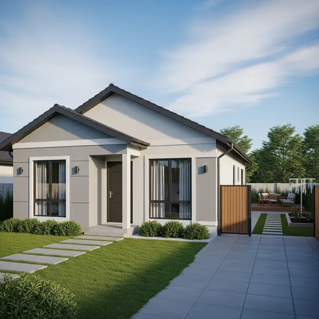 Model Rumah 1 Lantai Tipe 45 Tapi Tetap Nyaman untuk 5 Orang/Gemini AI