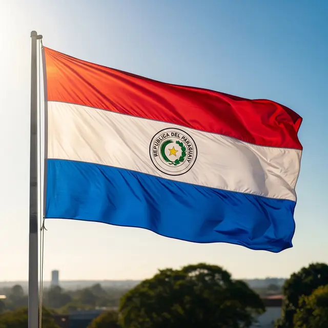 Bendera Paraguay (AI Generated)