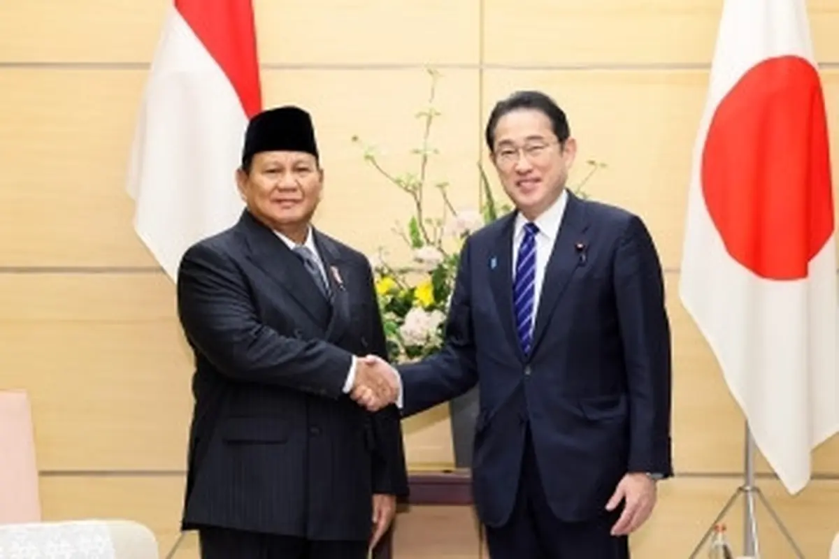 Pertemuan bilateral antara Prabowo Subianto dan PM Jepang Fumio Kishida di Tokyo, Rabu (3/4/2024). (Dok. Kementerian Luar Negeri Jepang)