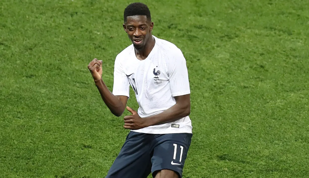 1. Ousmane Dembele - Don Balon mengabarkan jika pelatih Liverpool, Juergen Klopp tertarik untuk mendatangkannya dari Barcelona. Pemain 21 tahun itu posisinya terancam di La Blaugrana karena kedatangan Malcom. (AFP/Valery Hache)