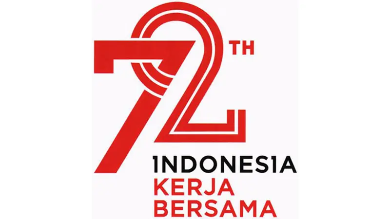 Logo Peringatan HUT ke-72 Kemerdekaan Republik Indonesia 