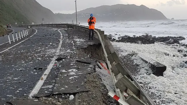 Dampak Topan Gita di Selandia Baru. (NZTA Wellington)