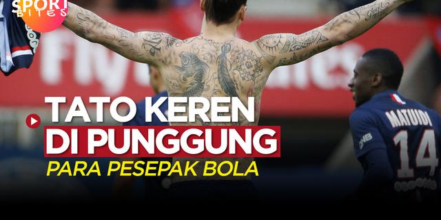 VIDEO: Zlatan Ibrahimovic dan 3 Pesepak Bola Dengan Tato Keren Di Punggungnya