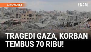 Jumlah korban tewas dan luka akibat konflik antara Hamas dan Israel di Jalur Gaza telah melampaui 240 ribu orang sejak perang pecah pada 7 Oktober 2023, menurut otoritas kesehatan Gaza.