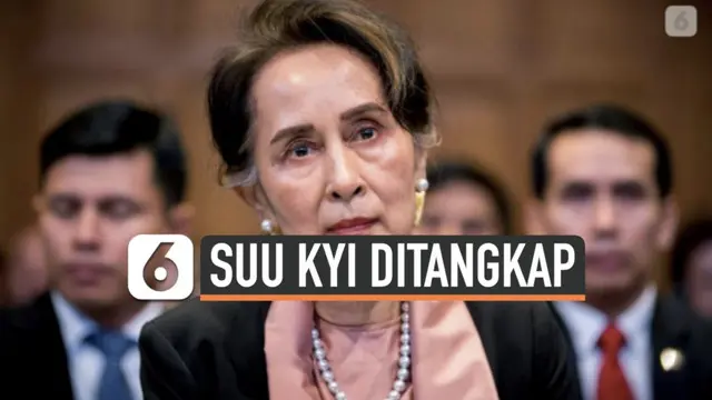 Pemimpin negara Myanmar Aung San Suu Kyi dikabarkan ditangkap Senin (1/2) dini hari. Penangkapan dilakukan pihak militer Myanmar.
