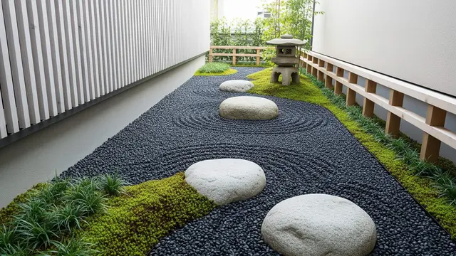 Model Kebun Mini di Halaman Samping Rumah Selebar 1 Meter