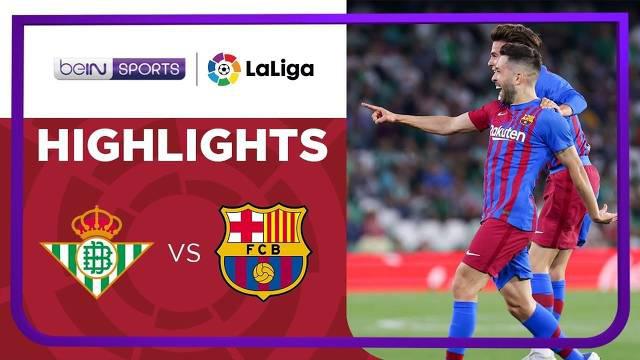 Berita video highlights laga pekan ke-35 Liga Spanyol (LaLiga) 2021/2022 antara Real Betis melawan Barcelona yang berakhir dengan skor 1-2, di mana Jordi Alba mencetak gol fantastis, Minggu (8/5/2022) dinihari WIB.