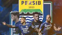 Persib Bandung - Nick Kuipers, Ciro Alves, Ricky Kambuaya dan David Da Silva (Bola.com/Adreanus Titus)