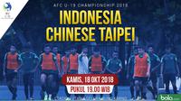 AFC U-19 Indonesia U-19 Vs Chinese Taipei U-19_3 (Bola.com/ Foto: Helmi Fithriansyah/ Grafis: Adreanus Titus)