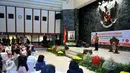 Gubernur DKI Jakarta, Basuki Tjahaja Purnama memberikan sambutan di acara Gala Dinner dan Ceremony The ASEAN Youth Creative Industry Fair (AYCIF), Balai Kota, Jumat (28/8/2015) (Liputan6.com/Panji Diksana)