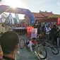 Masyarakat Magelang akan menjalani Friendship Run sebagai pemanasan jelang Borobudur Marathon 2019 (Liputan6.com/Thomas)