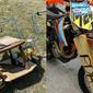 Modifikasi sepeda motor dengan kayu (Sumber: Instagram/fuckyourbikesucks)