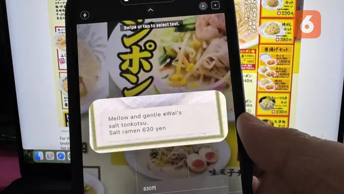 <p>Fitur Live Text di iPhone. (Liputan6.com/ Yuslianson)</p>