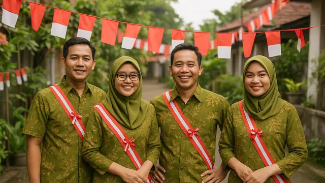 Warna Baju Batik yang Cocok untuk Panitia 17-an di Kampung