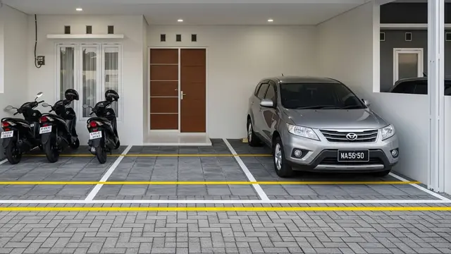 Inspirasi Carport Hemat Tempat tapi Terlihat Luas