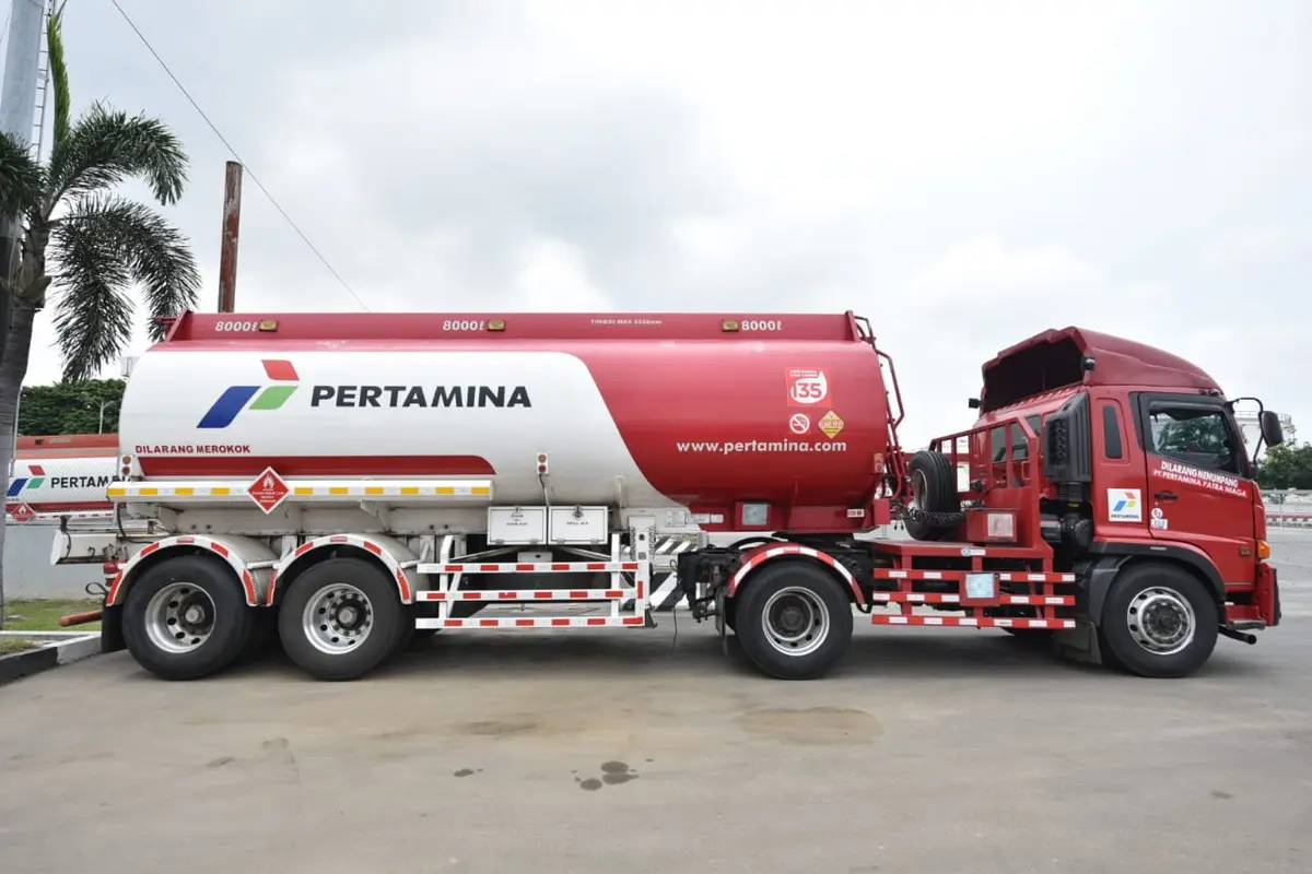 Ilustrasi mobil tangki BBM Pertamina. (Dok. Pertamina)