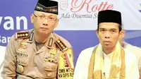 Kapolresta Pekanbaru dan Ustaz Abdul Somad (M Syukur/Liputan6.com)