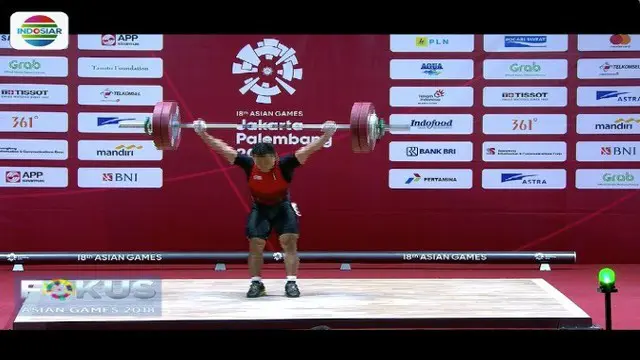 Lifter Eko Yuli Irawan raih medali emas untuk Indonesia dengan mengangkat beban total 311 kilogram.