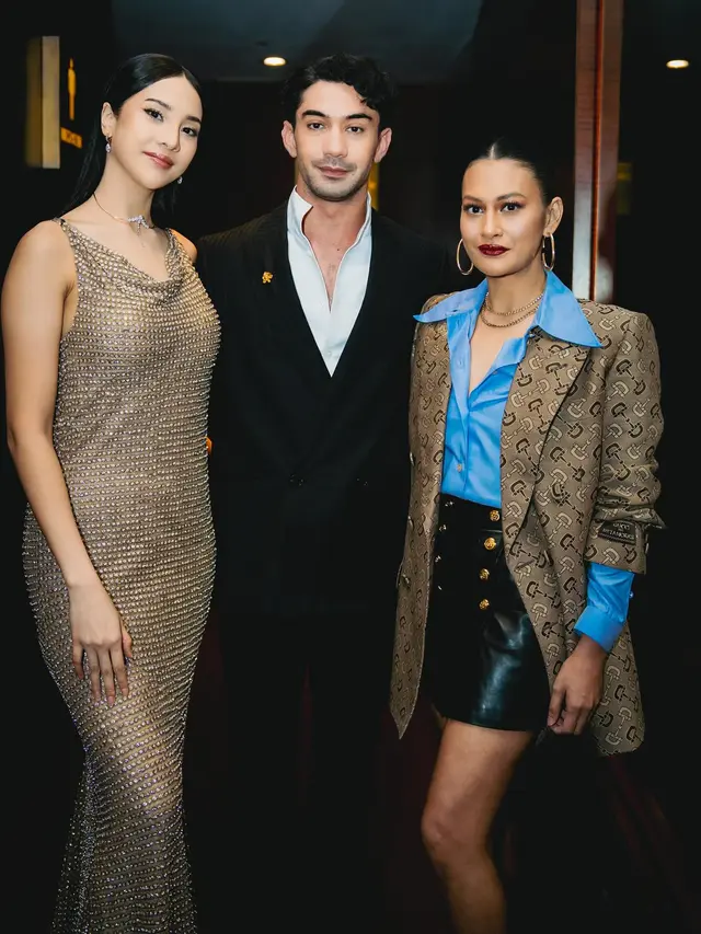 Reza Rahadian, Anya Geraldine, dan Raihaanun. (Foto: Dok. Instagram @officialpilarez)