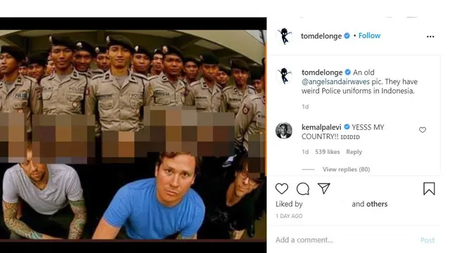 Unggahan Tom DeLonge. (Instagram/ tomdelonge)