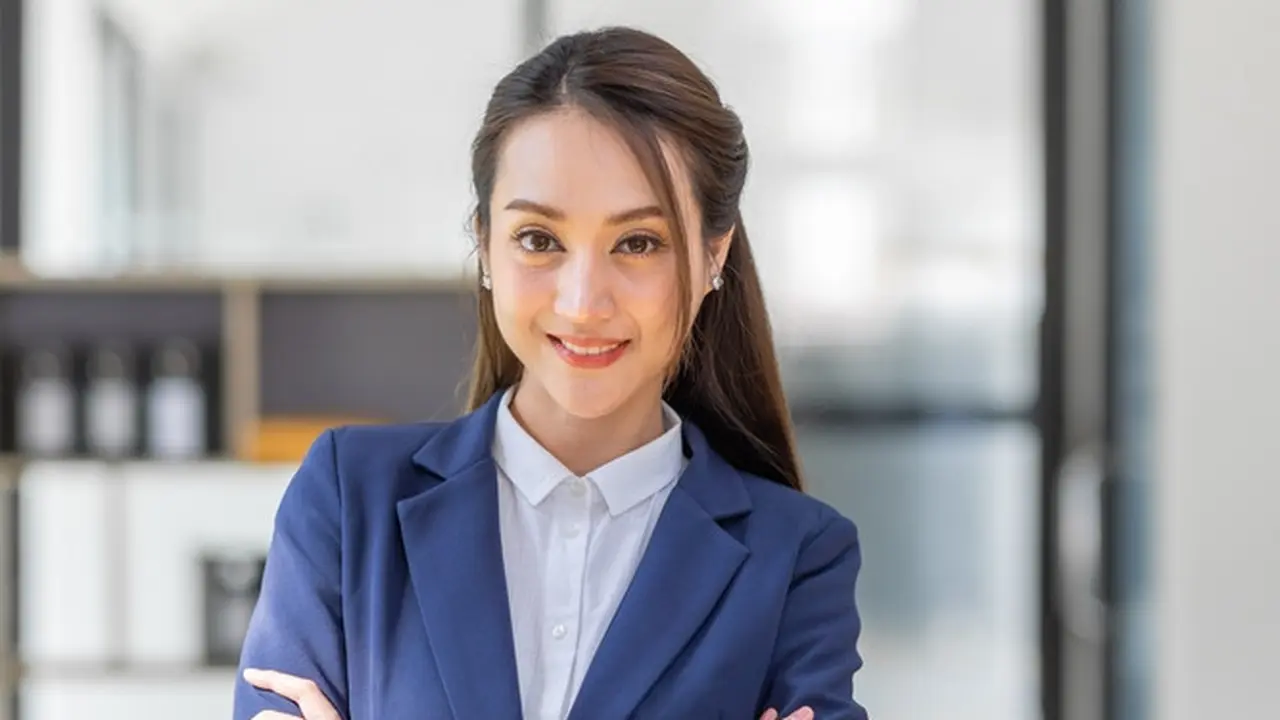 cantik bekerja dewasa single bahagia