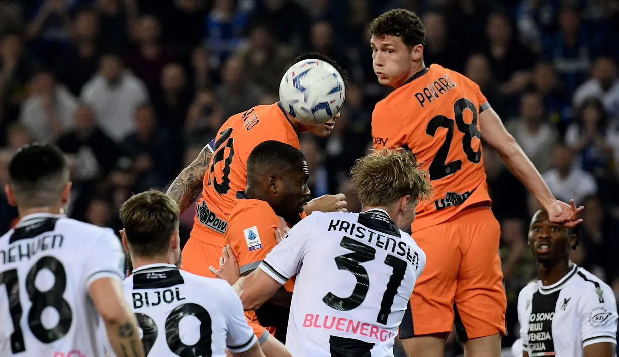 l Nerazzurri yang membidik poin penuh menadapat perlawanan sengit dari Udinese. (Filippo MONTEFORTE/AFP)