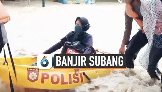 VIDEO: Banjir di Subang, Pengungsi Bergelimpangan di Bawah Jembatan Layang