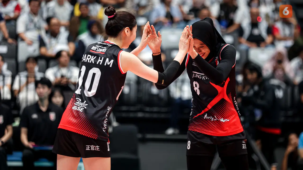 Red Sparks vs Tim Putri Indonesia All Star: Ekshibisi Fun Volleyball