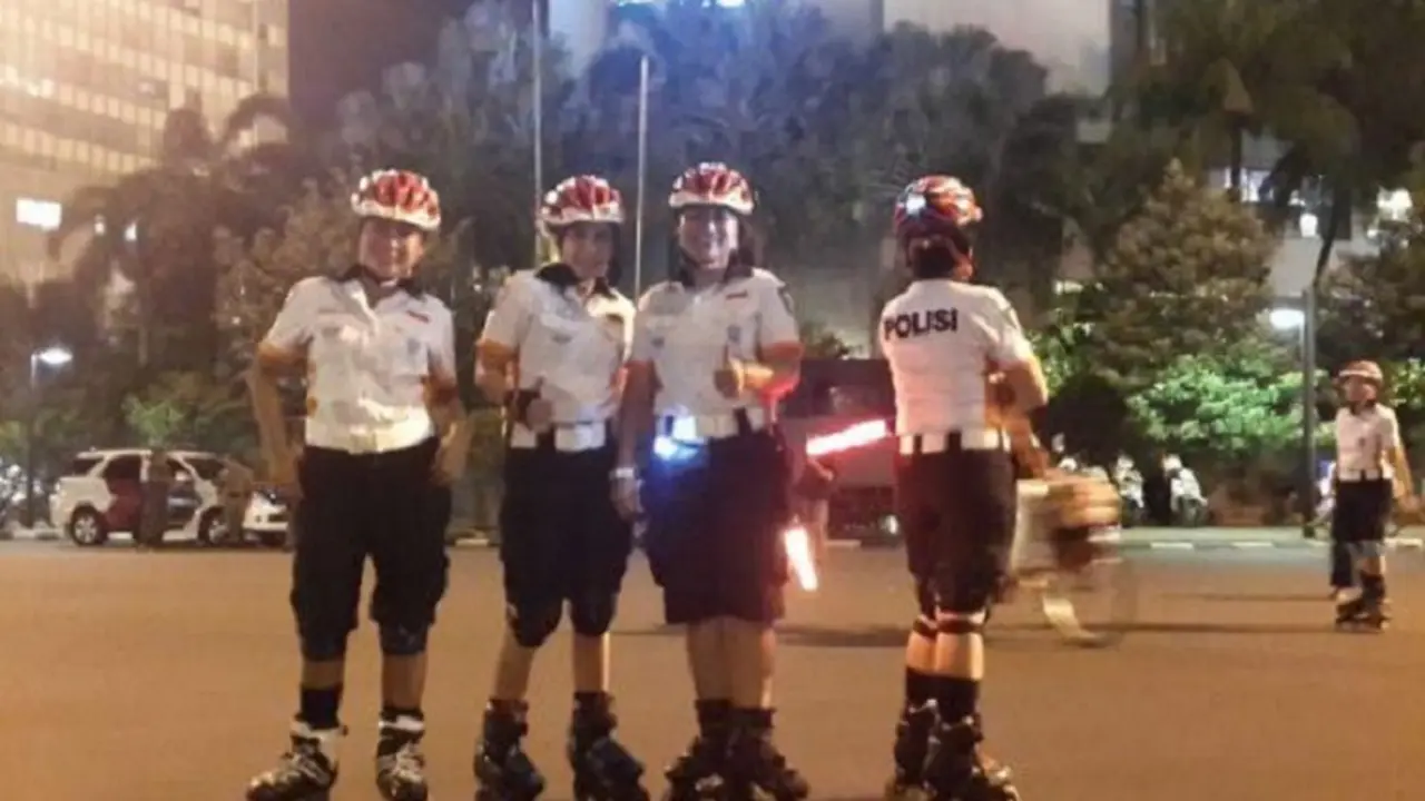 20151231-Polwan 'Cantik'-Malam Tahun Baru-Bundaran HI-Jakarta