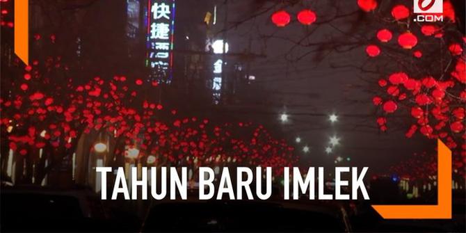 VIDEO: Ribuan Lampion Sambut Imlek di China